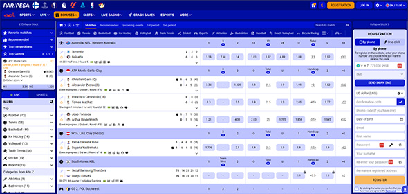 Paripesa betting site